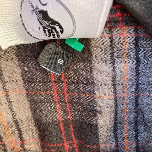 Pretty Cult Flannel Unisex Multicolor Plaid Hermit Tarot S Patch Virgo Dark Art - Picture 4 of 15